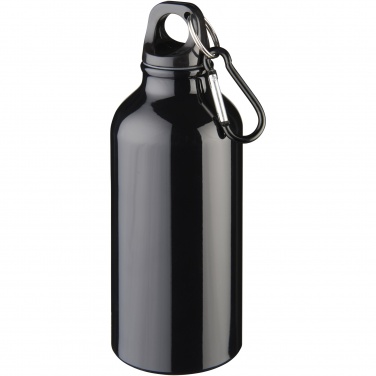 Logotrade Werbeartikel das Foto: Oregon 400 ml Aluminium Trinkflasche mit Karabinerhaken