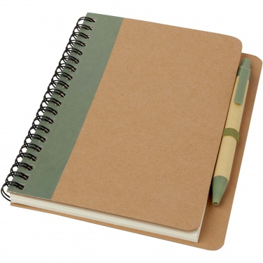Logotrade Firmengeschenke das Foto: Priestly A6 Recycling Notizbuch mit Stift