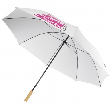 Logotrade Werbegeschenke das Foto: Romee 30'' windbeständiger Golfschirm aus recyceltem PET