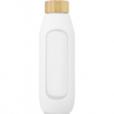 Logotrade Werbeartikel das Foto: Tidan 600 ml Flasche aus Borosilikatglas mit Silikongriff