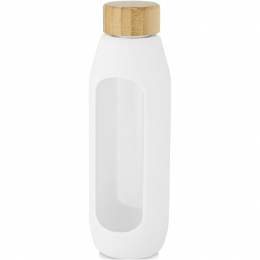 Logotrade Werbeartikel das Foto: Tidan 600 ml Flasche aus Borosilikatglas mit Silikongriff