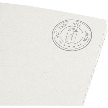 Logotrade Werbeartikel das Foto: Dairy Dream A5 Notizheft aus recyceltem Milchkarton