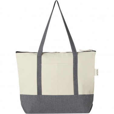 Logotrade Werbegeschenke das Foto: Repose 320 g/m² recycelte Tragetasche mit Reißverschluss 10L