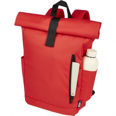 Logotrade werbemittel das Foto: Byron 15,6" GRS RPET Roll-Top Rucksack 18 L