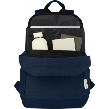 Logotrade Werbegeschenke das Foto: Joey 15,6 Zoll Anti-Diebstahl Laptop Rucksack 18 L aus GRS-recyceltem Canvas