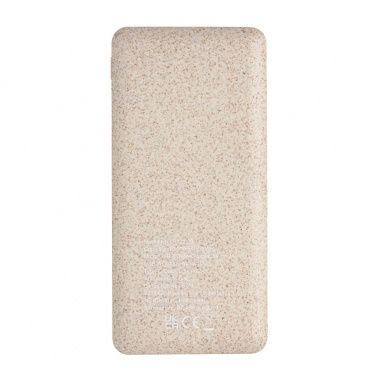 Logotrade werbemittel das Foto: 10.000 mAh Weizenstroh Powerbank