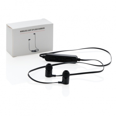 Logotrade Geschäftsgeschenke das Foto: Wireless Ohrhörer mit leuchtendem Logo