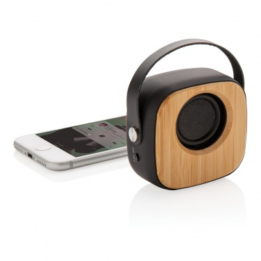 Logotrade Werbeartikel das Foto: Bambus 3W Wireless Fashion Speaker