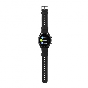 Logotrade Firmengeschenke das Foto: Runde Fit Watch aus RCS recyceltem TPU