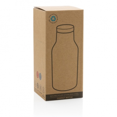 Logotrade Firmengeschenke das Foto: RCS recycelte Stainless Steel Kompakt-Flasche