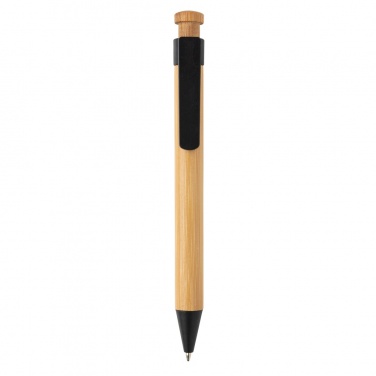 Logotrade Werbegeschenke das Foto: Bambus Stift mit Wheatstraw-Clip