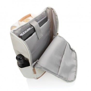 Logotrade Werbeartikel das Foto: Impact AWARE™ 16 oz. r recyceltem canvas 15" Laptop-Rucksack