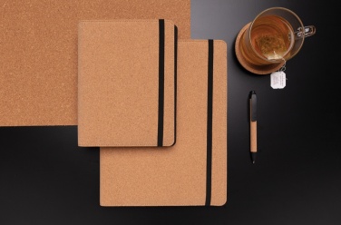 Logotrade Werbegeschenke das Foto: Deluxe Kork Portfolio A5 mit Stift