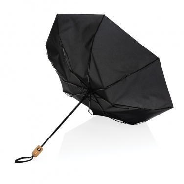 Logotrade Werbegeschenke das Foto: 21" Impact AWARE™ RPET 190T Bambus-Schirm autom. open/close