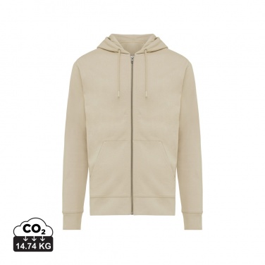 Logotrade Werbegeschenke das Foto: Iqoniq Abisko Zip-Kapuzenpullover aus recycelter Baumwolle