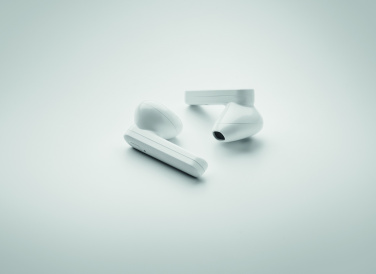 Logotrade Werbeartikel das Foto: TWS Ohrhörer Set Solar