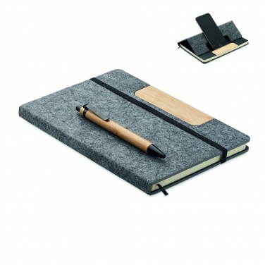 Logotrade Geschäftsgeschenke das Foto: DIN A5 RPET Notizbuch-Set