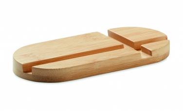 Logotrade werbemittel das Foto: Tablet/Phone Halter Bambus