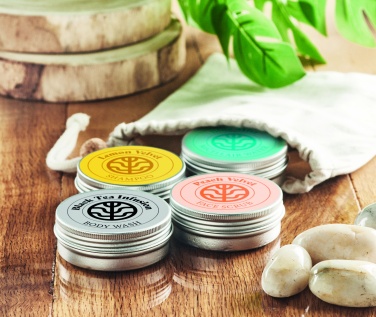 Logotrade Firmengeschenke das Foto: Veganes Reise-Körperpflege-Set