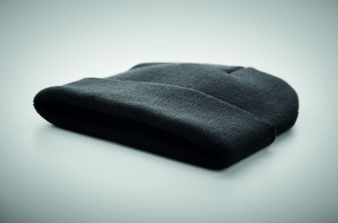 Logotrade Geschäftsgeschenke das Foto: Beanie mit Umschlag RPET