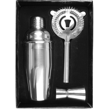 Logotrade Geschäftsgeschenke das Foto: Metall-Cocktail-Set 3-teilig MESSINA