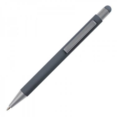 Logotrade Firmengeschenke das Foto: Metall Kugelschreiber Touchpen Soft Touch SALT LAKE CITY