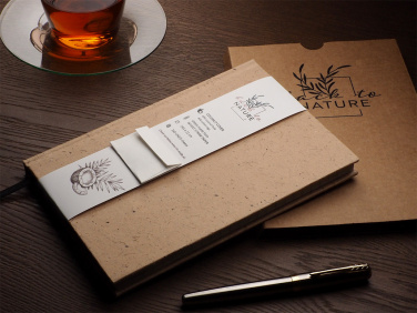 Logotrade Werbeartikel das Foto: Recycelte Kokosnuss Notizbuch 209734100