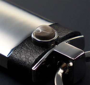 Logotrade werbemittel das Foto: Gestreifter Feuerstein - Schlüsselanhänger 1292095