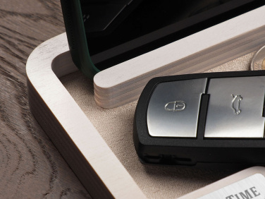 Logotrade Werbeartikel das Foto: Schreibtisch-Organizer aus Holz 1846121