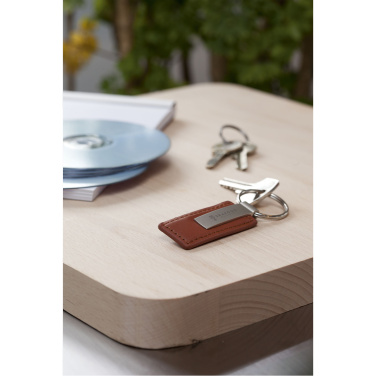 Logotrade Geschäftsgeschenke das Foto: LeatherKey-Schlüsselring
