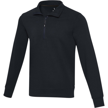 Logotrade Werbegeschenke das Foto: Tin Aware™ Pullover mit Half-Zip Reißverschluss aus recyceltem Material Unisex