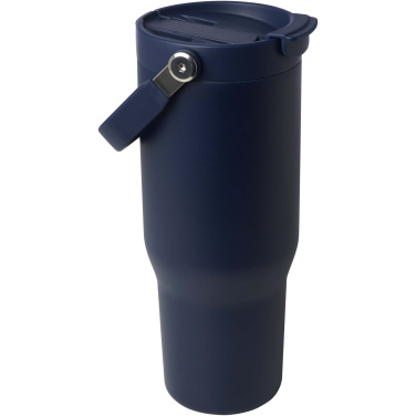 Logotrade Logogeschenke das Foto: Bronx 900 ml RCS-zertifizierter Kupfer-Vakuum Isolierbecher aus Edelstahl mit Doppelfunktionsdeckel