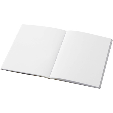 Logotrade Werbeartikel das Foto: Novella Austen A6 Softcover Notizbuch aus recyceltem Kraftpapier – 50 Blatt