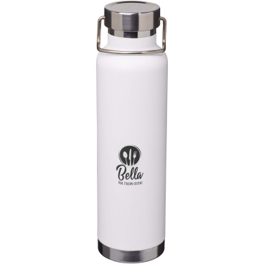 Logotrade Werbegeschenke das Foto: Thor 650 ml RCS-zertifizierte Kupfer-Vakuum Isolierflasche aus recyceltem Edelstahl