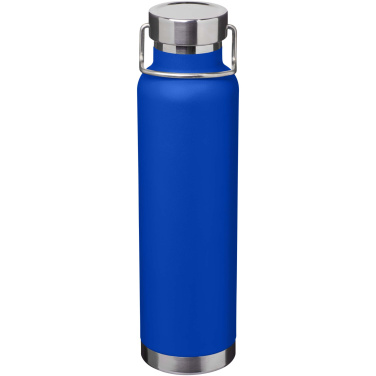 Logotrade Logogeschenke das Foto: Thor 650 ml RCS-zertifizierte Kupfer-Vakuum Isolierflasche aus recyceltem Edelstahl