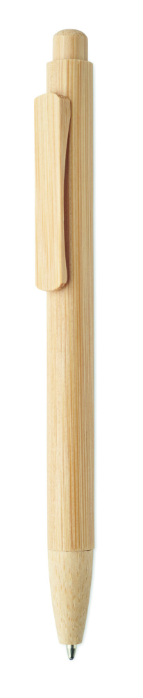 Logotrade Geschäftsgeschenke das Foto: Druckkugelschreiber Bambus