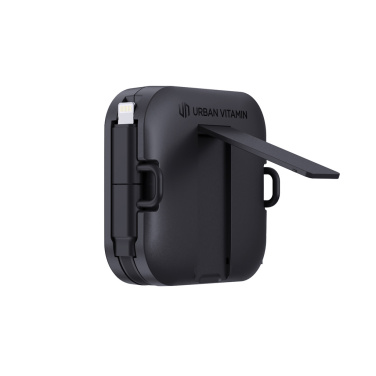 Logotrade Werbegeschenke das Foto: Urban Vitamin San Jose 100W-Halter mit einziehbarem Kabel