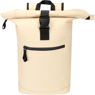 Logotrade Firmengeschenke das Foto: Resi Plus 15" GRS-recycelter Rolltop Rucksack 18 L