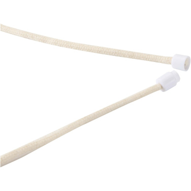 Logotrade Firmengeschenke das Foto: Adhab Smartphone Lanyard mit Bambusdetails