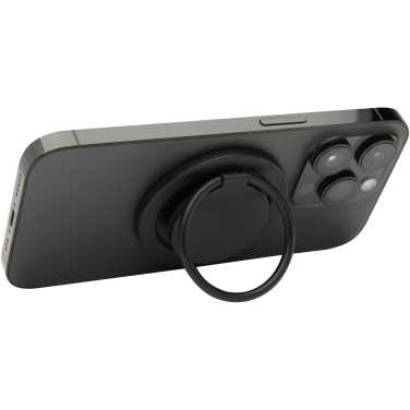 Logotrade Geschäftsgeschenke das Foto: Albali Magnetische Smartphonehalterung  aus recyceltem Kunststoff mit Ringständer
