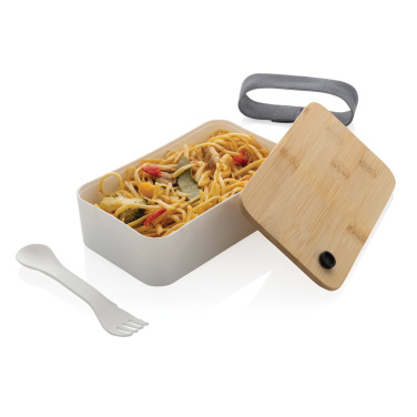 Logotrade werbemittel das Foto: RCS RPP Lunchbox mit Bambusdeckel