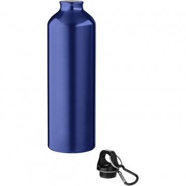 Logotrade promotional item image of: Oregon 770 ml aluminium water bottle with carabiner