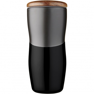Logo trade business gifts image of: Double-walled ceramic tumbler Reno 370 ml