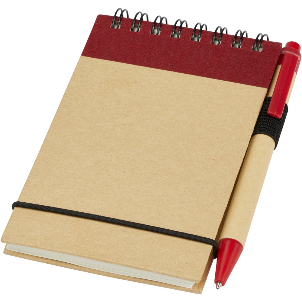 Logo trade corporate gifts picture of: Zuse A7 recycled jotter notepad with pen