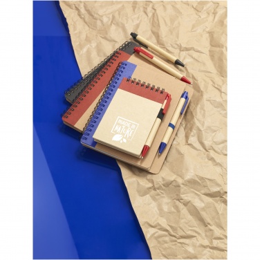 Logotrade corporate gift picture of: Zuse A7 recycled jotter notepad with pen