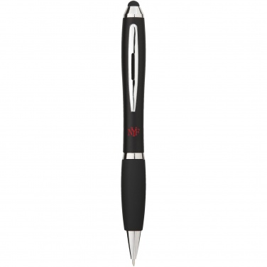 Logotrade promotional giveaways photo of: Nash coloured stylus ballpoint pen with black grip