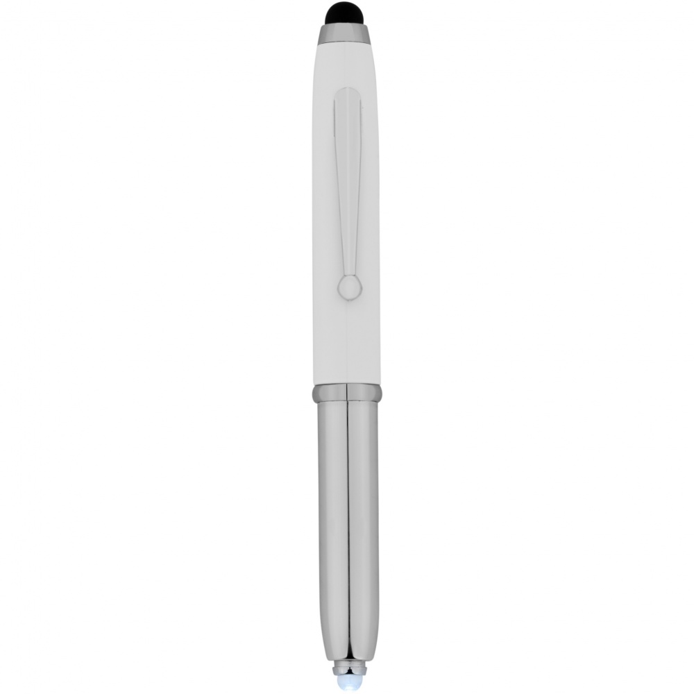 Logo trade business gifts image of: Xenon stylus ballpoint pen with LED light