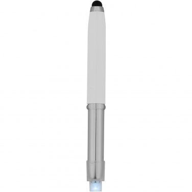 Logo trade business gifts image of: Xenon stylus ballpoint pen with LED light