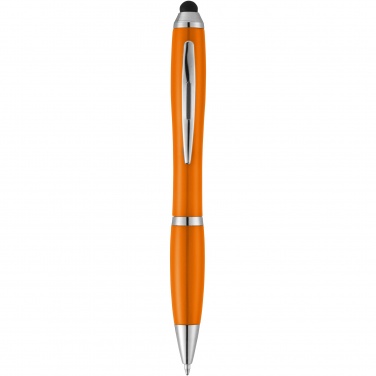 Logotrade promotional merchandise image of: Nash stylus ballpoint pen with coloured grip