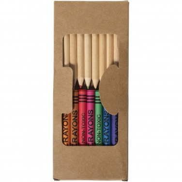 Logotrade promotional giveaways photo of: Lucky 19-piece coloured pencil and crayon set
